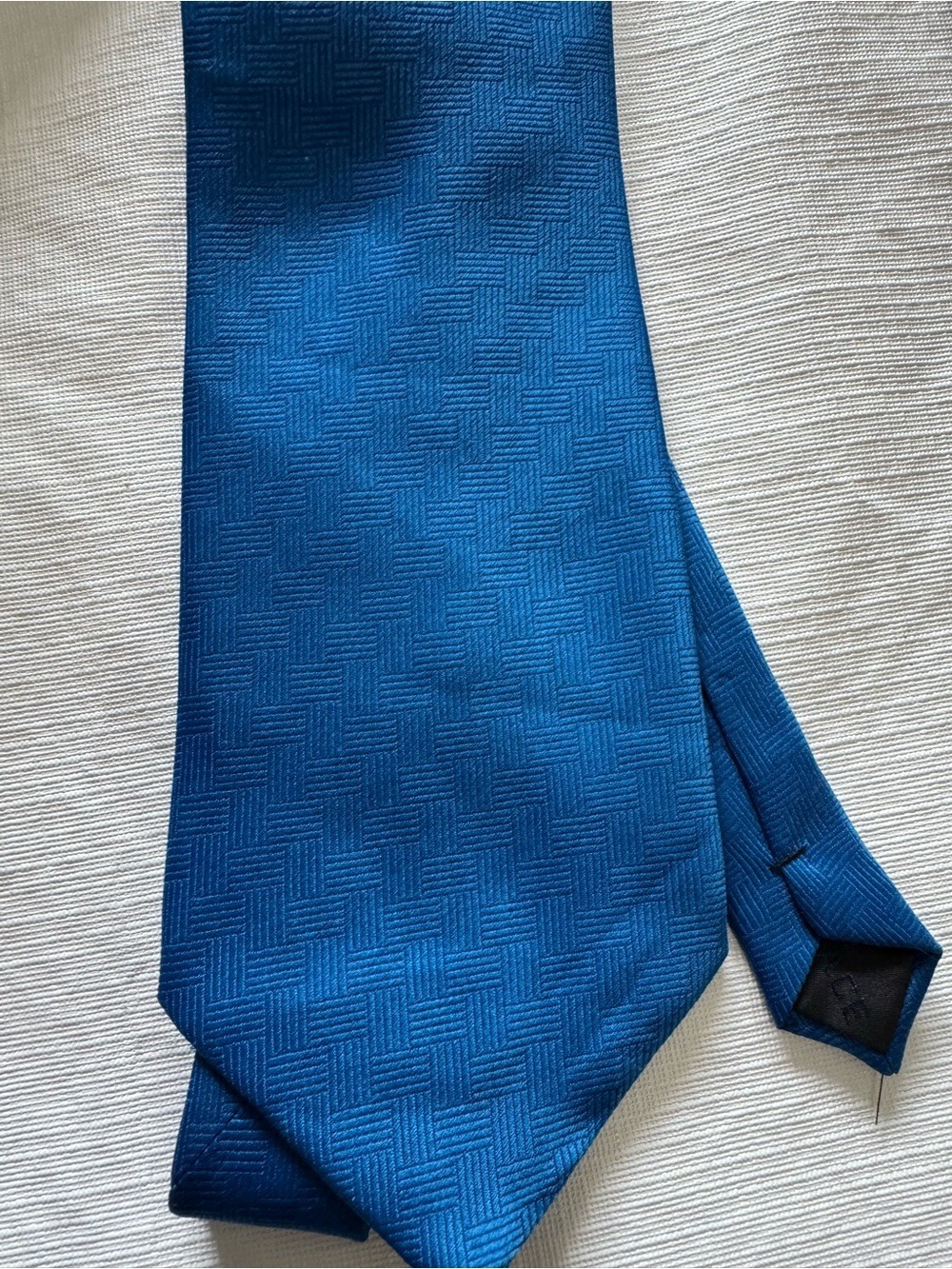 Versace Men's Blue Textured Silk Tie